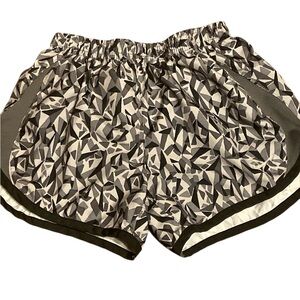 Nike Kids Geometric Black and Gray Shorts